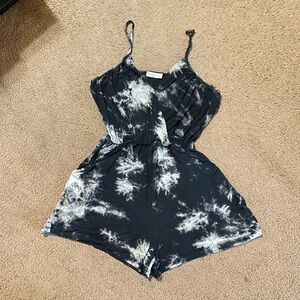 Ginger G Black and White womens romper